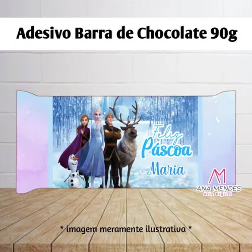 Adesivo Barra de Chocolate - Arquivo