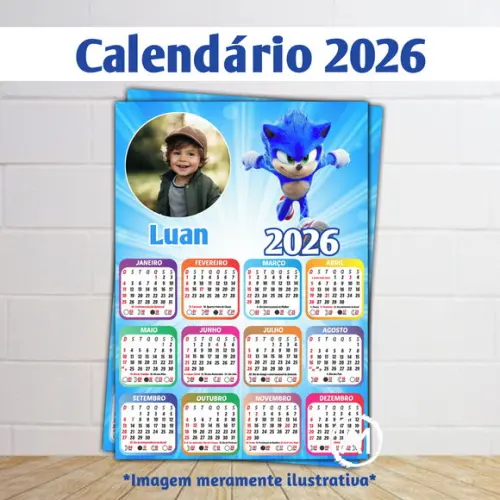Calendário 2026 Infantil