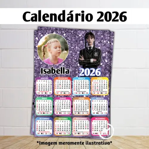 Calendário 2026 Infantil