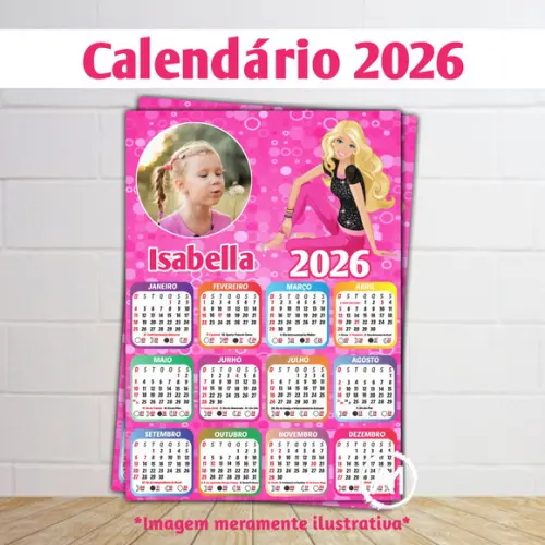 Calendário 2026 Infantil