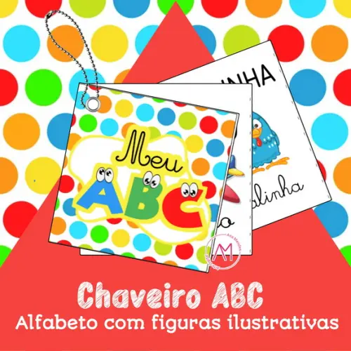 Chaveiro Alfabeto Abc - Arquivo Digital