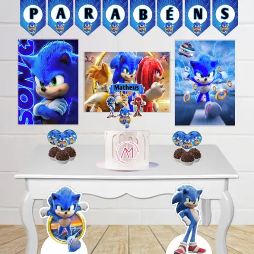Kit Festa Sonic - Arquivo Digital