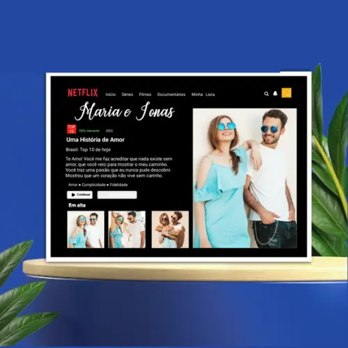Quadro Netflix Dia dos Namorados - Arquivo Digital