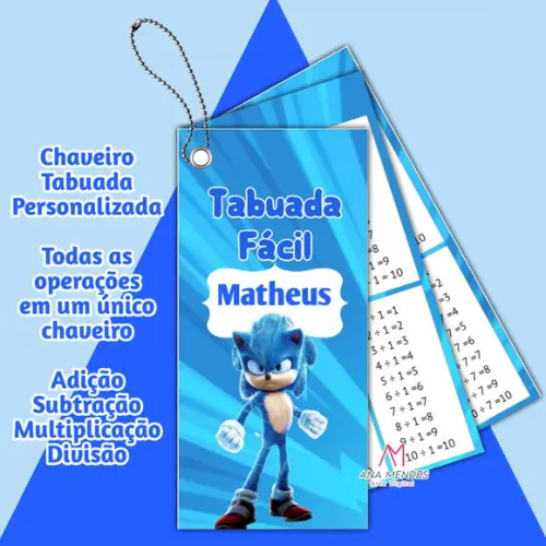 Tabuada Personalizada - Arquivo Digital