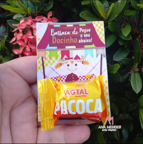 Cartão paçoca festa junina