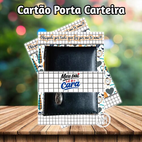 Cartão Porta Carteira dia dos pais