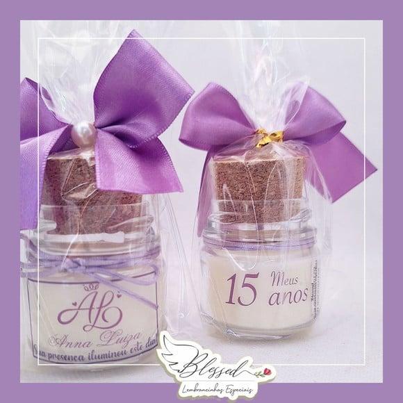 Lembrancinha 15 Anos Mini Vela Perfumada