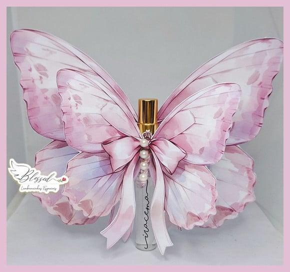 Lembrancinha Maternidade Borboleta Home Spray Perfume Bolsa