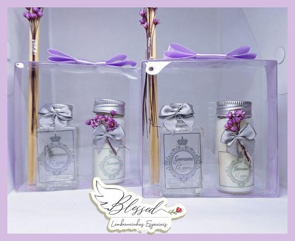 Lembrancinha 15 Anos Kit Aromatizador + Vela