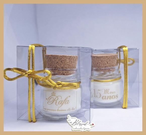 Lembrancinha Maternidade Mini Vela Perfumada