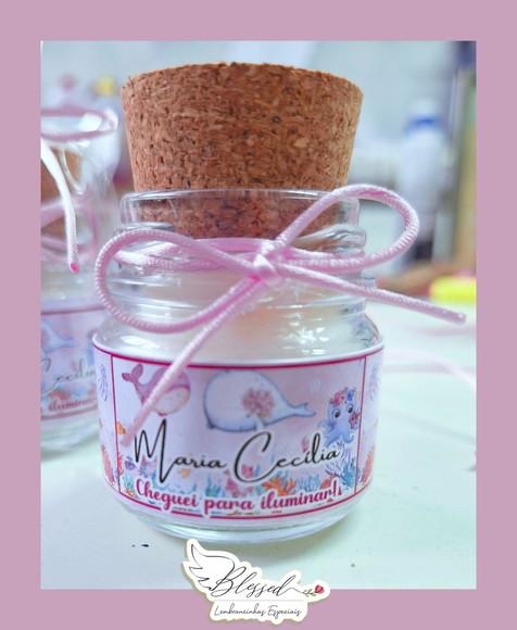Lembrancinha para Maternidade Vela Perfumada