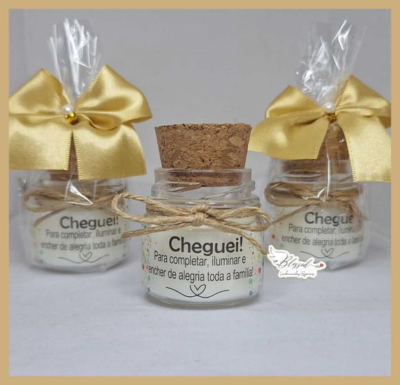 Lembrancinha Mini Vela Perfumada com Embalagem e Laço