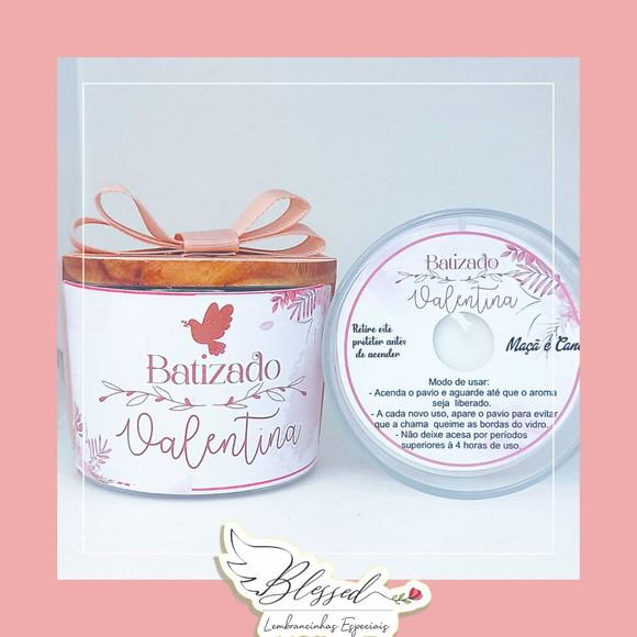 Lembrancinha Maternidade Vela Aromática