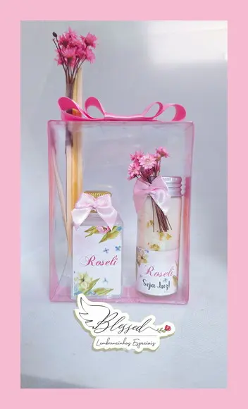 Lembrancinha 15 Anos Kit Aromatizador + Vela