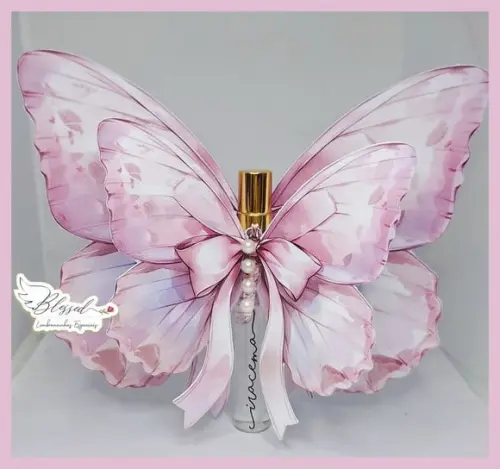 Lembrancinha Maternidade Borboleta Home Spray Perfume Bolsa