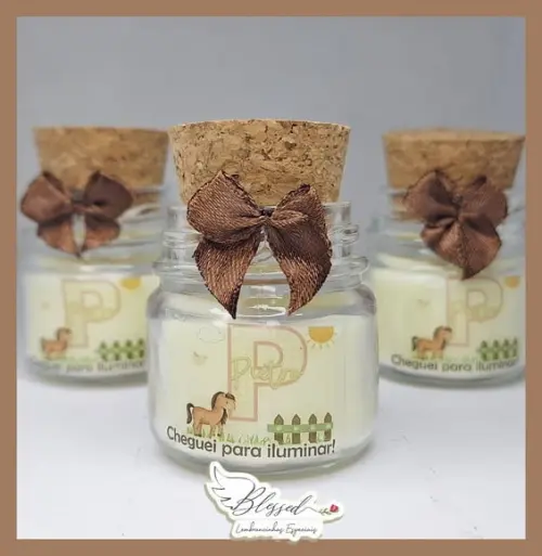 Lembrancinha Maternidade Vela Perfumada
