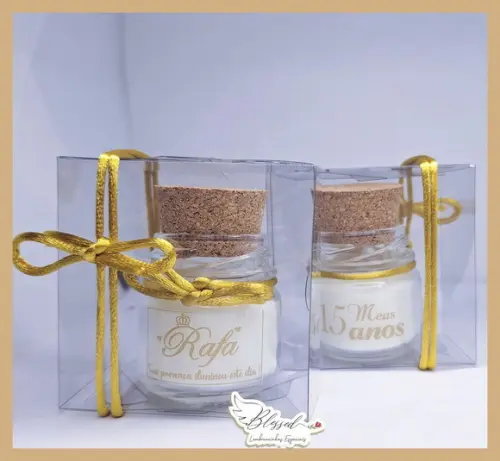 Lembrancinha Maternidade Mini Vela Perfumada