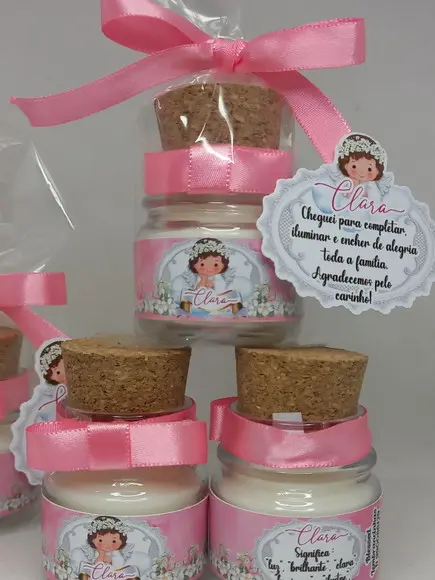 Lembrancinha Mini Vela Perfumada com Embalagem