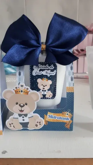 Lembrancinha Maternidade Ursinho Príncipe
