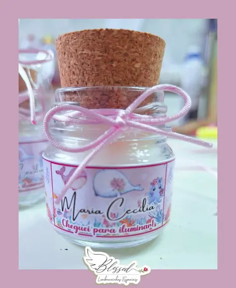Lembrancinha para Maternidade Vela Perfumada
