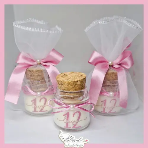 Lembrancinha Maternidade Mini Vela Perfumada