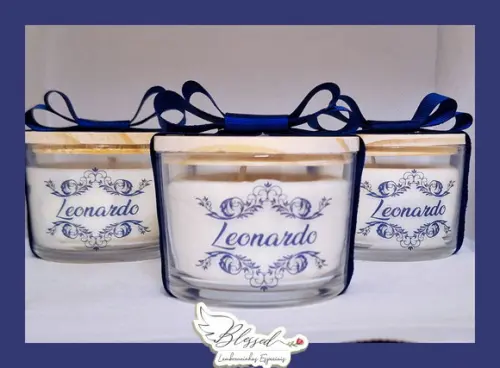 Lembrancinha Maternidade Vela Perfumada