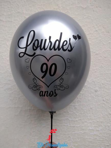 Bexigas Látex Metalizadas Personalizadas no tema da sua festa