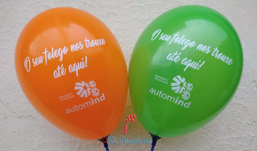 Bexigas/balões Personalizados com Logomarca ( impressão 1 lado)