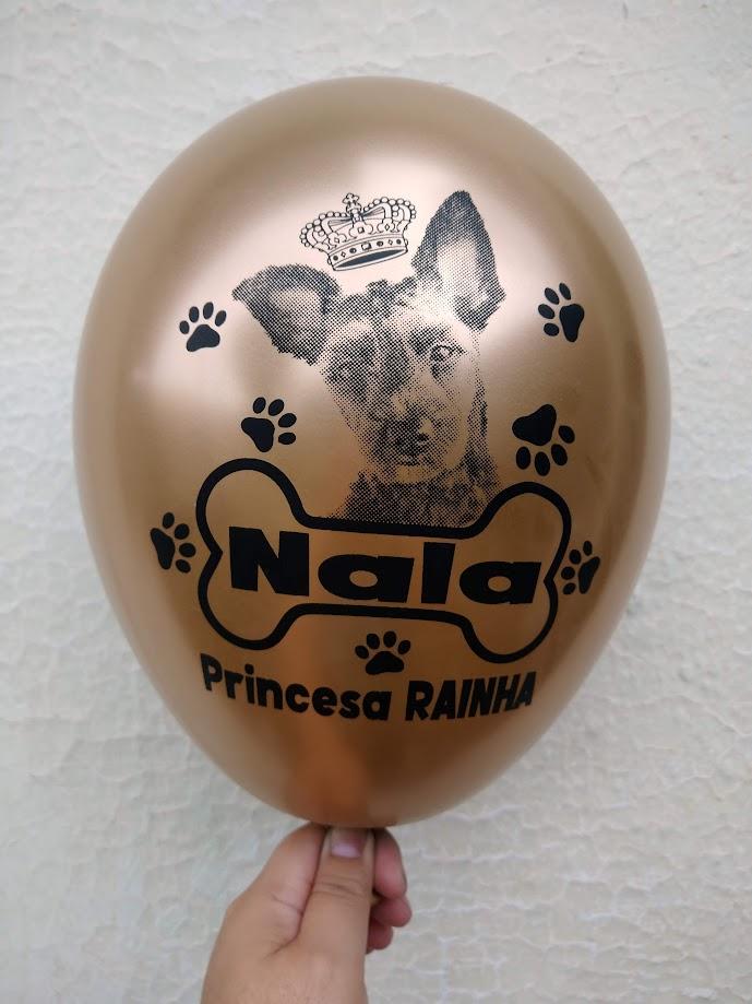 Bexigas Látex Metalizada Personalizada com Foto