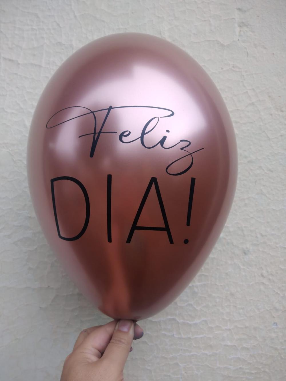 Bexigas Látex Metalizadas Personalizadas 15 Anos