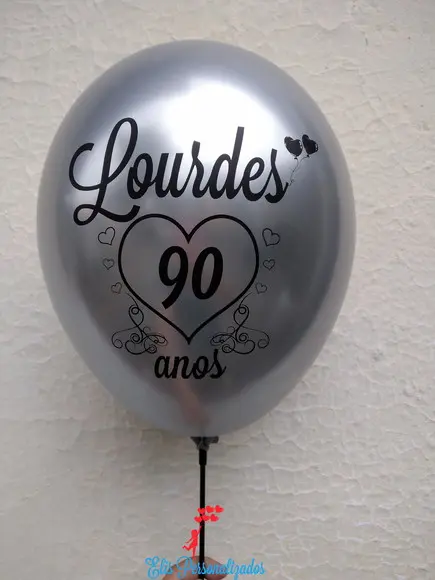 Bexigas Látex Metalizadas Personalizadas no tema da sua festa