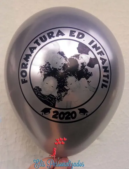 Bexigas Látex Metalizada Personalizada com Foto