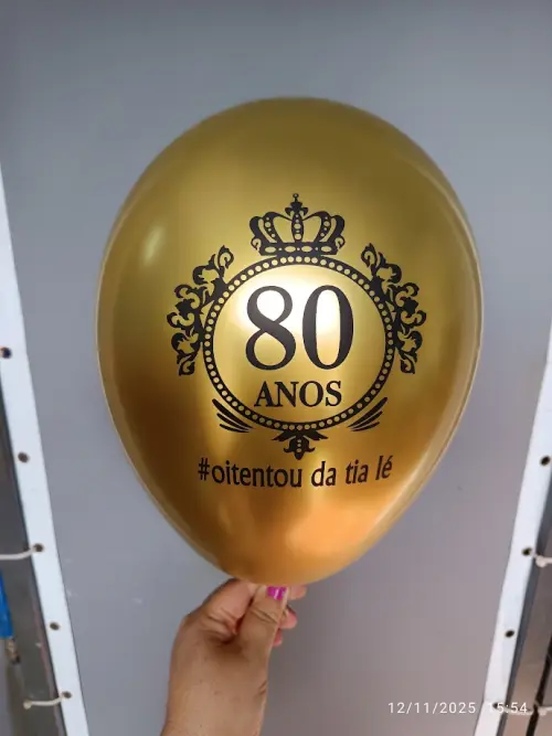Bexigas Látex Metalizadas Personalizadas no tema da sua festa