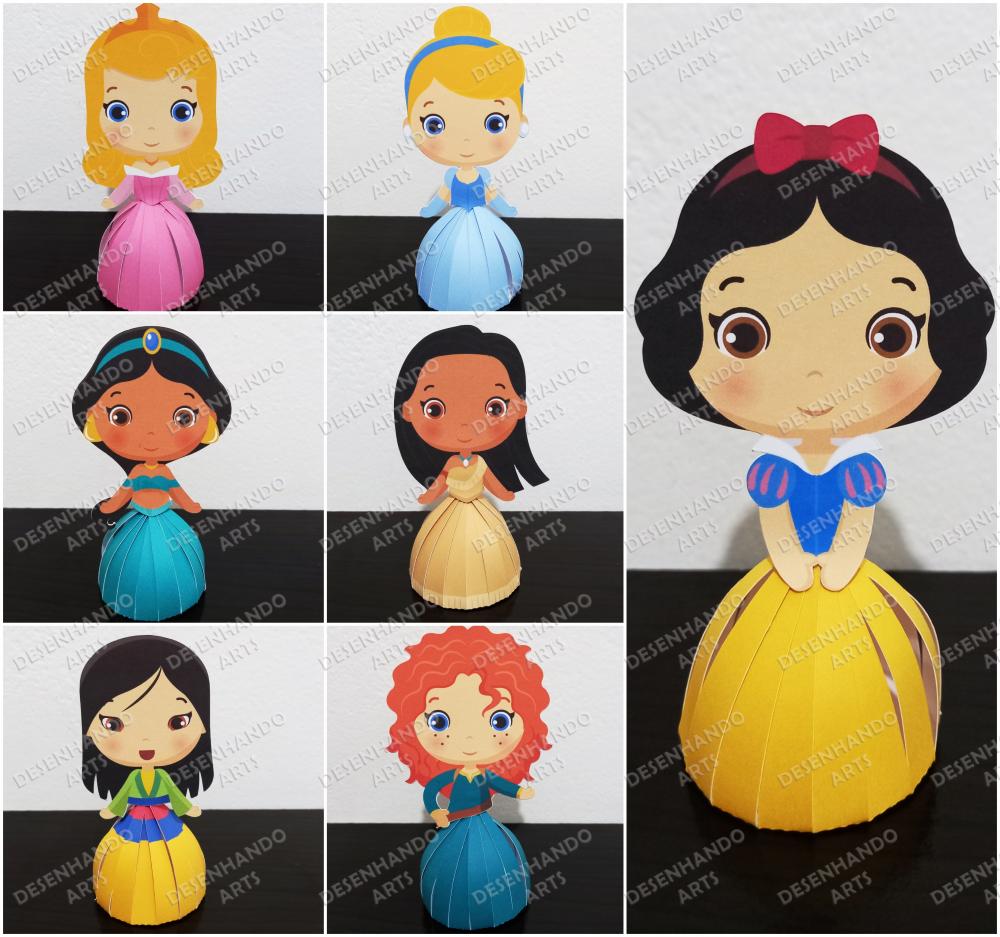 ARQUIVO DE CORTE PORTA BOMBOM PRINCESAS CUTE 01