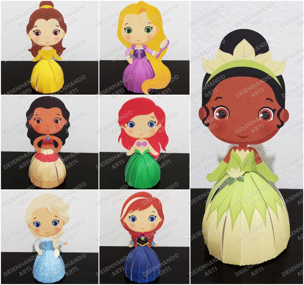 ARQUIVO DE CORTE PORTA BOMBOM PRINCESAS CUTE 02
