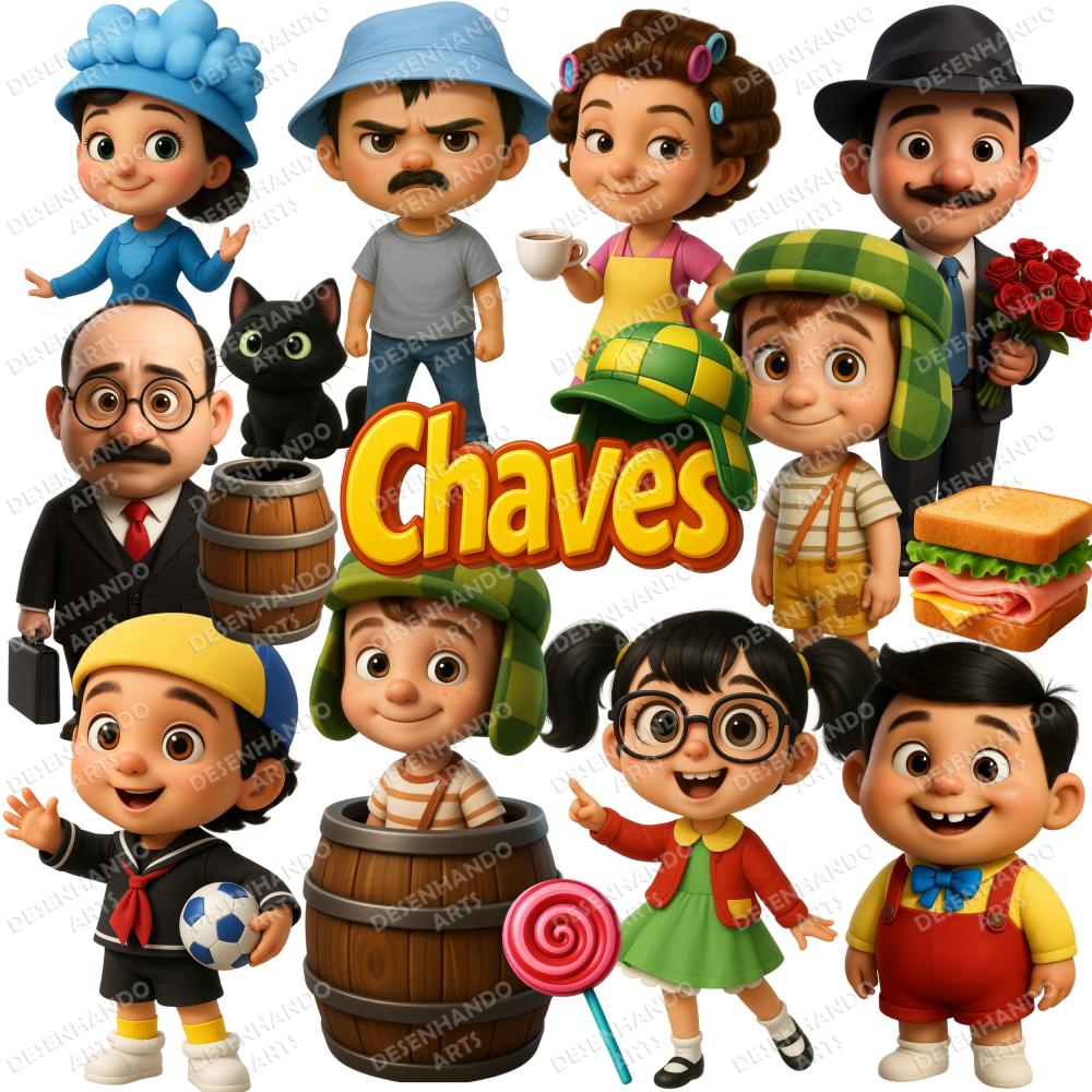 KIT DIGITAL CHAVES CUTE
