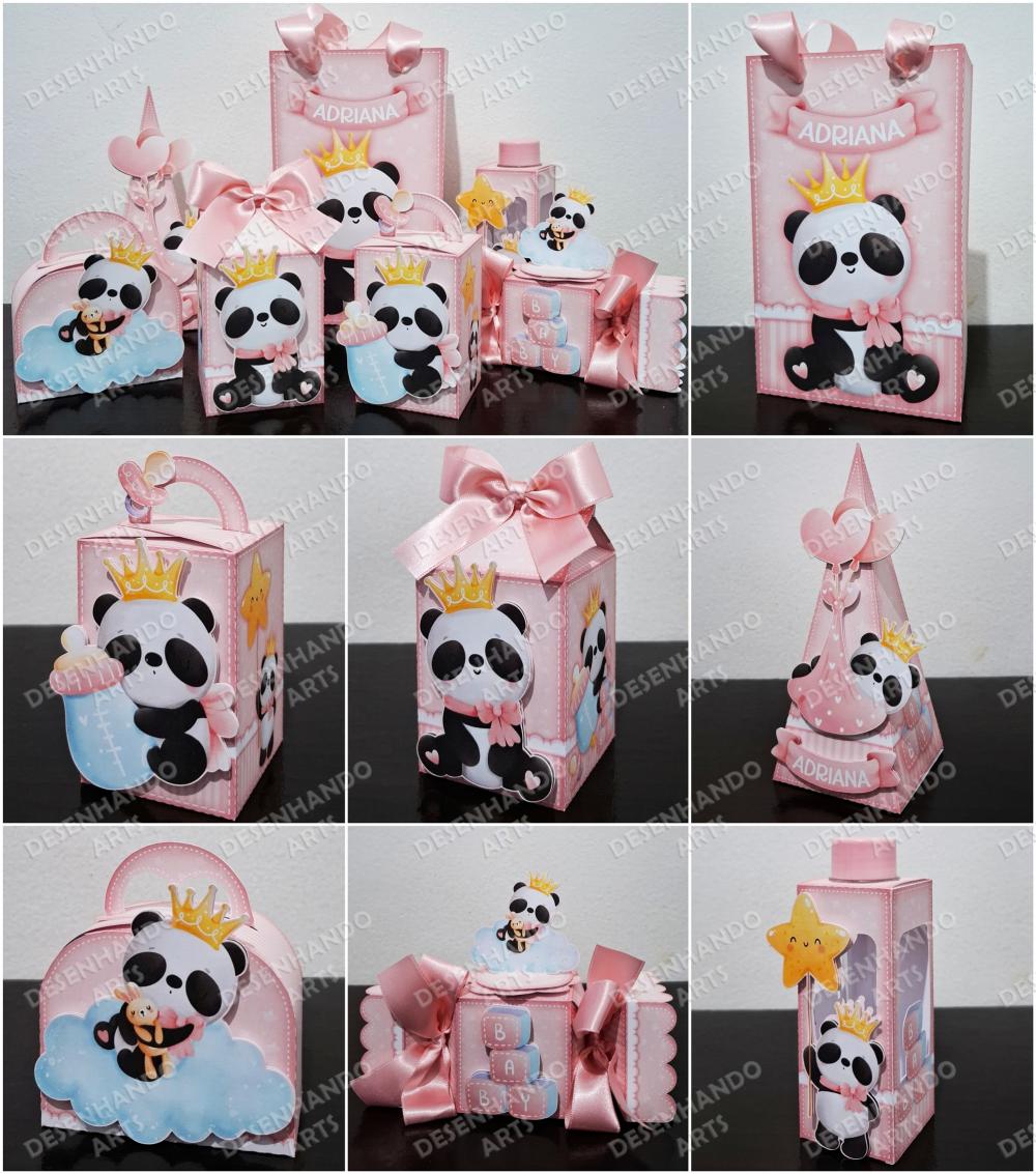 ARQUIVO DE CORTE PANDA BABY MENINA