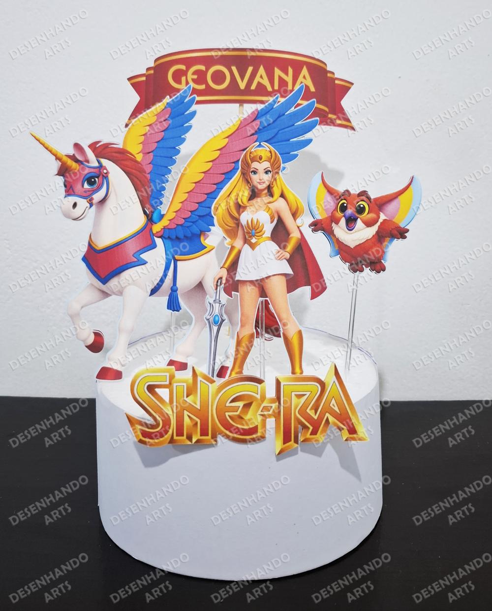 TOPO DE BOLO SHE-RA (Arquivo de corte)