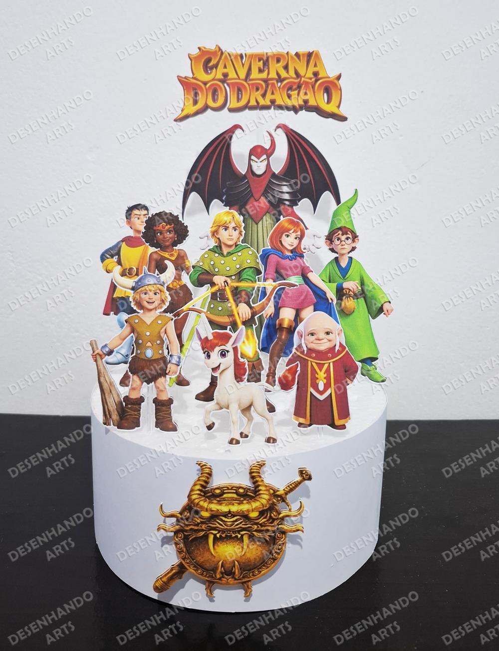 TOPO DE BOLO CAVERNA DO DRAGÃO (Arquivo de corte)