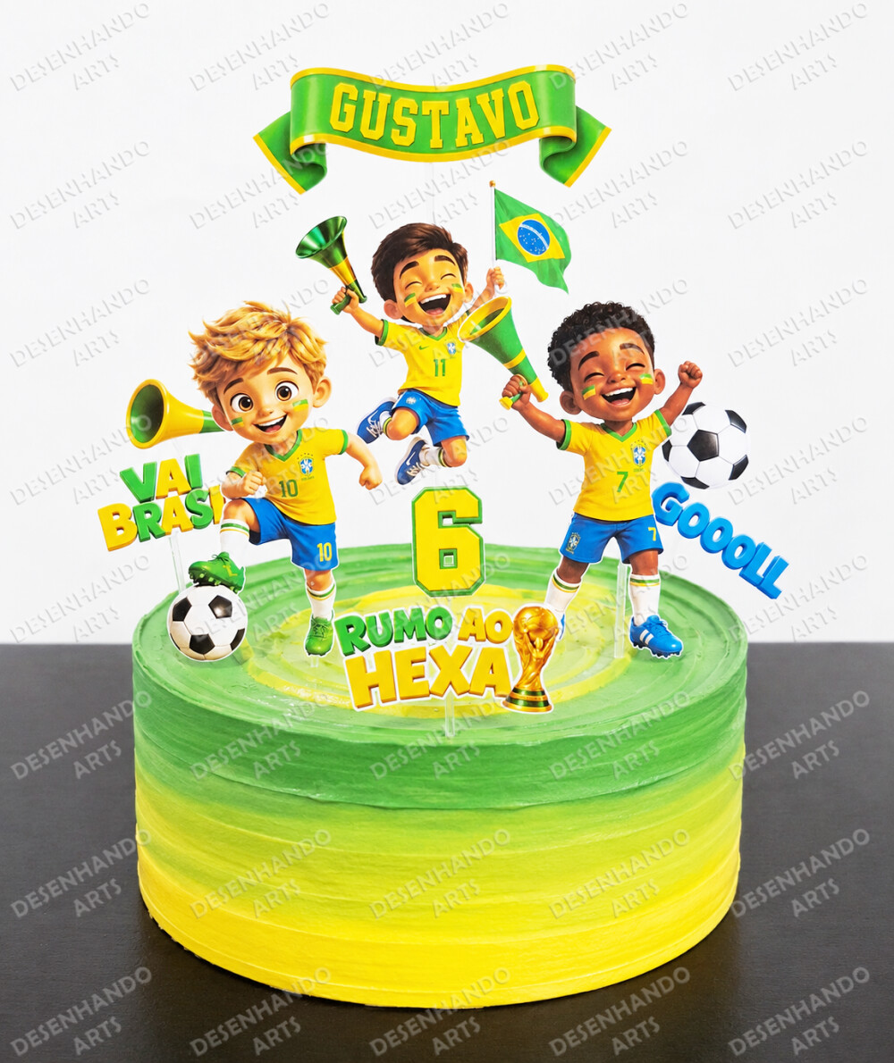 TOPO DE BOLO COPA 2026 MENINO (Arquivo de corte)