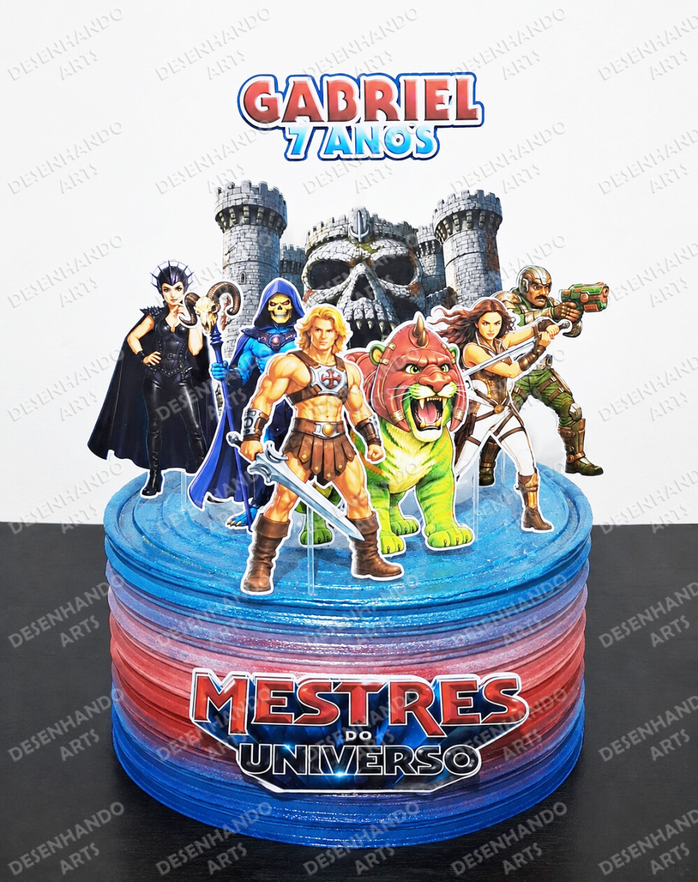 TOPO DE BOLO HE-MAN E OS MESTRES DO UNIVERSO (Arquivo de corte)