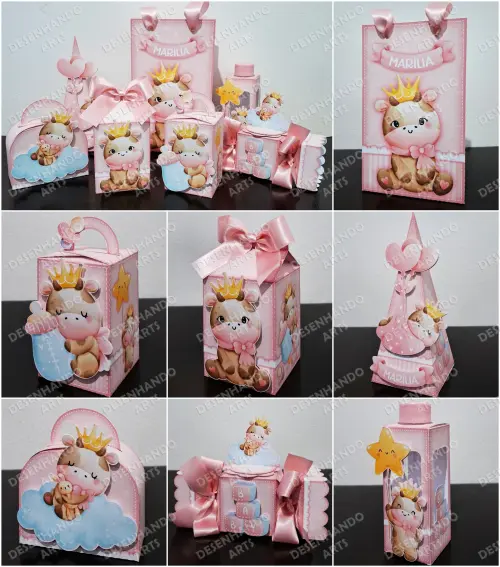 ARQUIVO DE CORTE VAQUINHA BABY AQUARELA