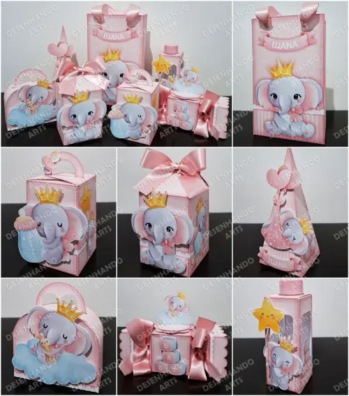 ARQUIVO DE CORTE ELEFANTINHO BABY MENINA