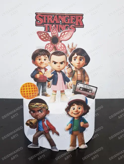TOPO DE BOLO STRANGER THINGS (Arquivo de corte)
