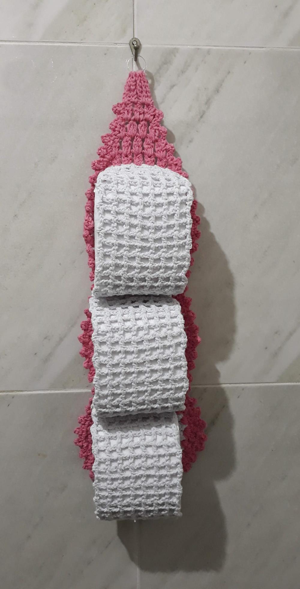 Porta Papel Higiênico Dueto Flor - para 3 Rolos