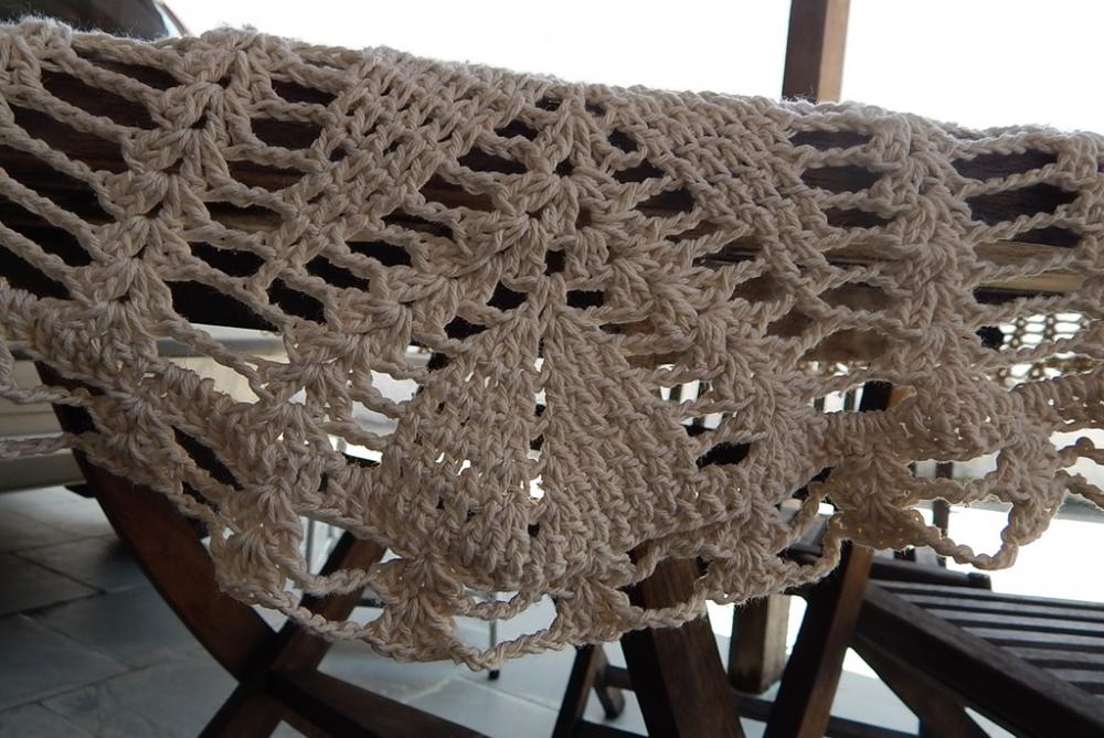 Toalha de Mesa em Croche Tulipas AV101