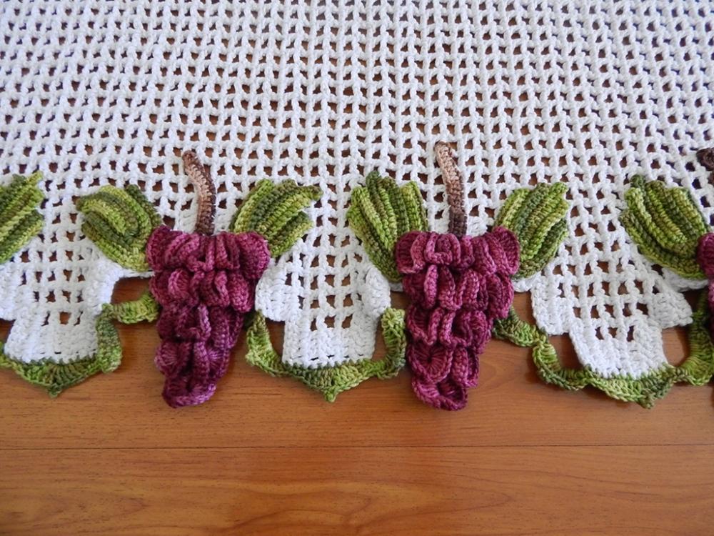 Bandô de Crochê com Uvas
