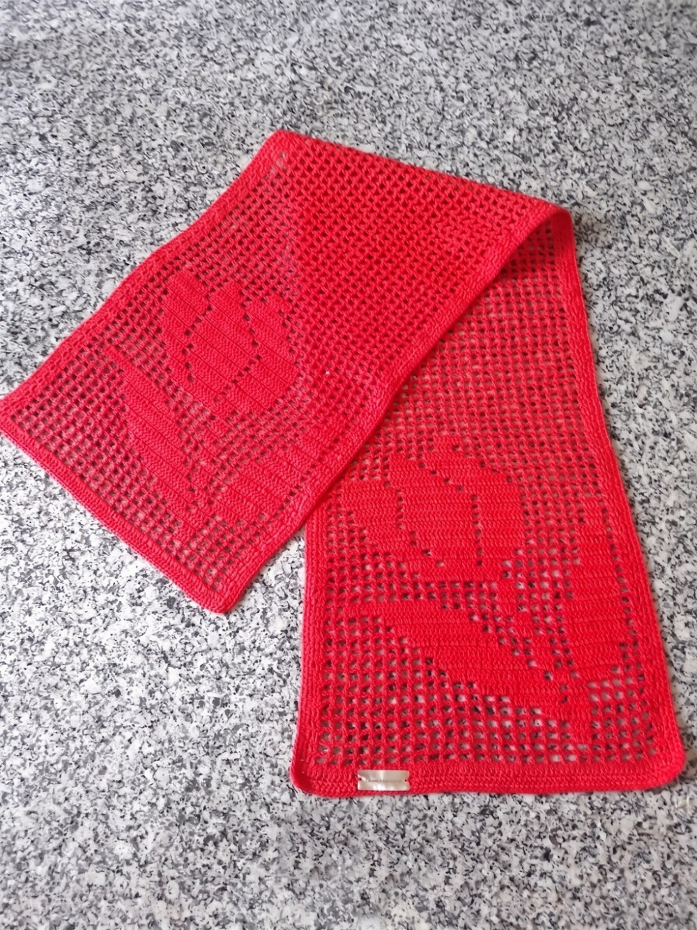 Caminho de Mesa Crochê Tulipas T01V