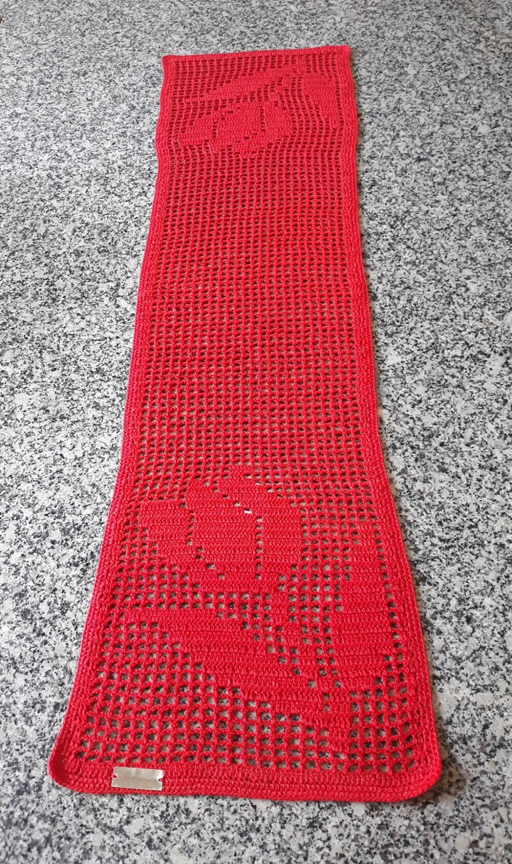 Caminho de Mesa Crochê Tulipas T01V