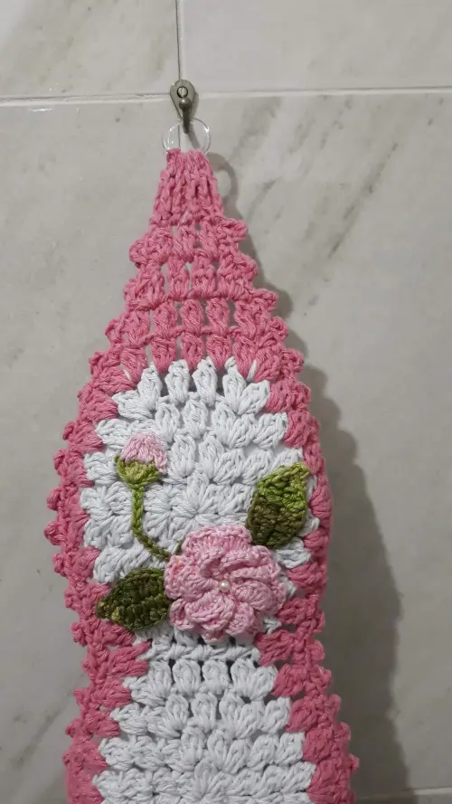 Porta Papel Higiênico Dueto Flor - para 3 Rolos